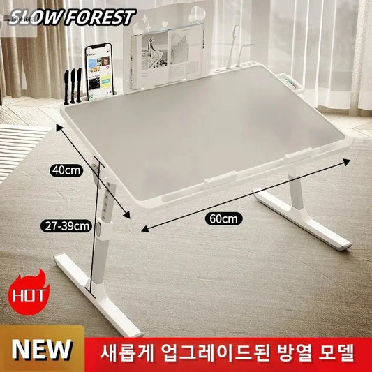 8-Level Adjustable Laptop Table – Ergonomic & Foldable Desk for Work & Study Deelera