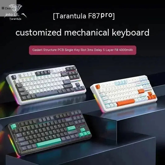 AULA F87Pro Mechanical Keyboard – Customizable RGB Backlight & Wireless Connectivity"  This title includes the target keyword and is clear, descriptive, and SEO-friendly Deelera