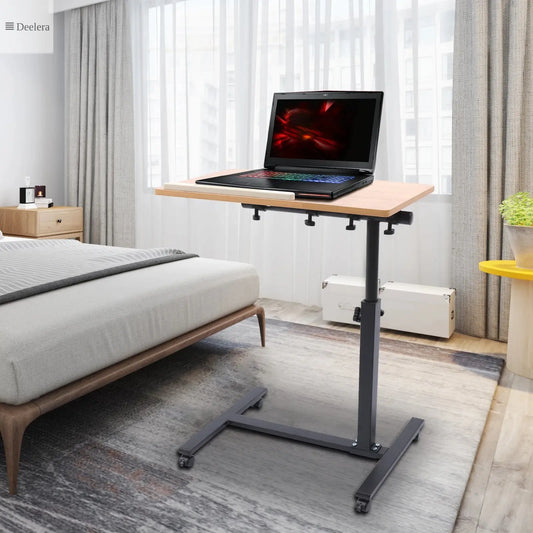 Adjustable Laptop Table with Wheels – Ergonomic & Height Adjustable Desk Deelera