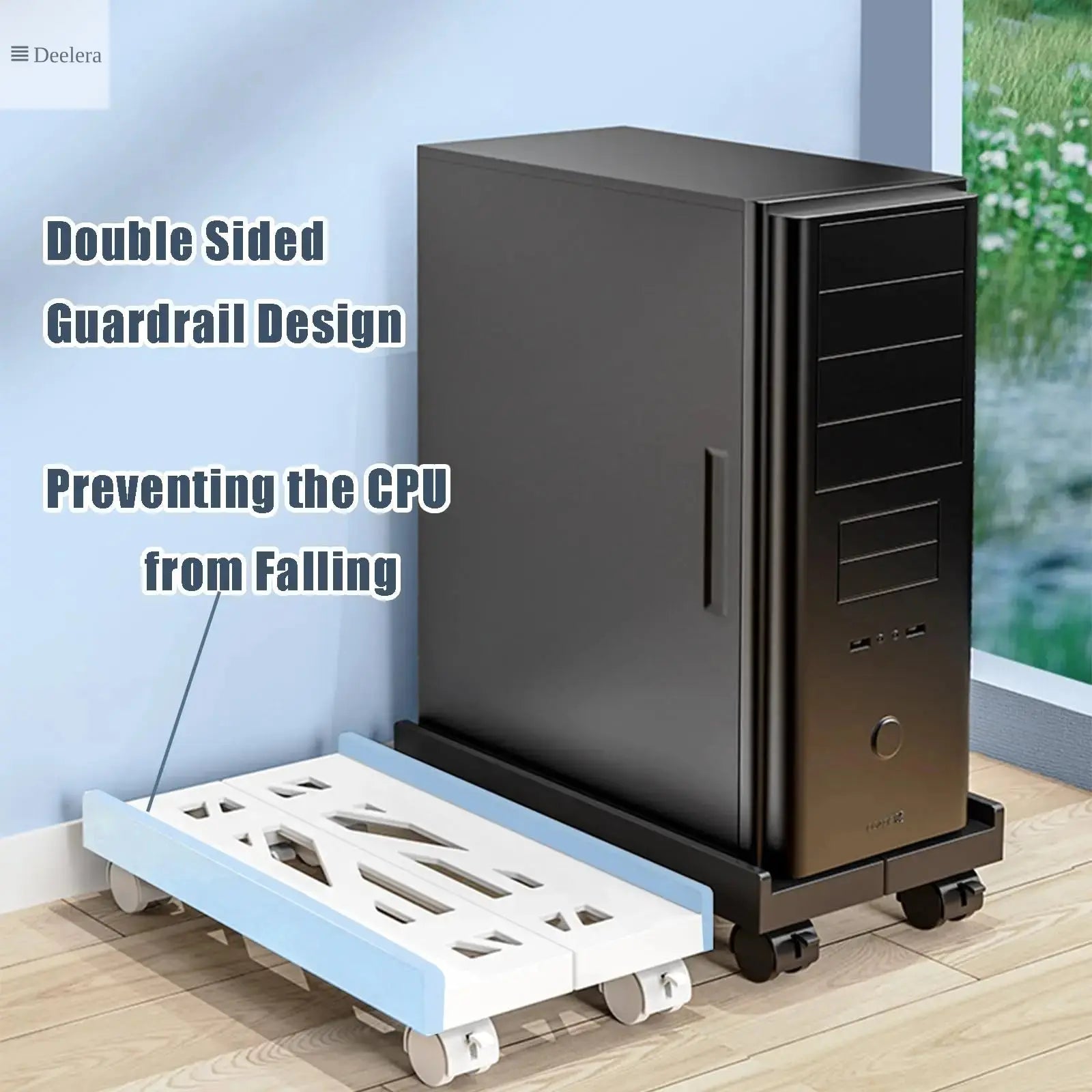 ZJ-04 CPU Holder – Adjustable Under Desk Mount for PC Tower, Under Desk Holder Deelera