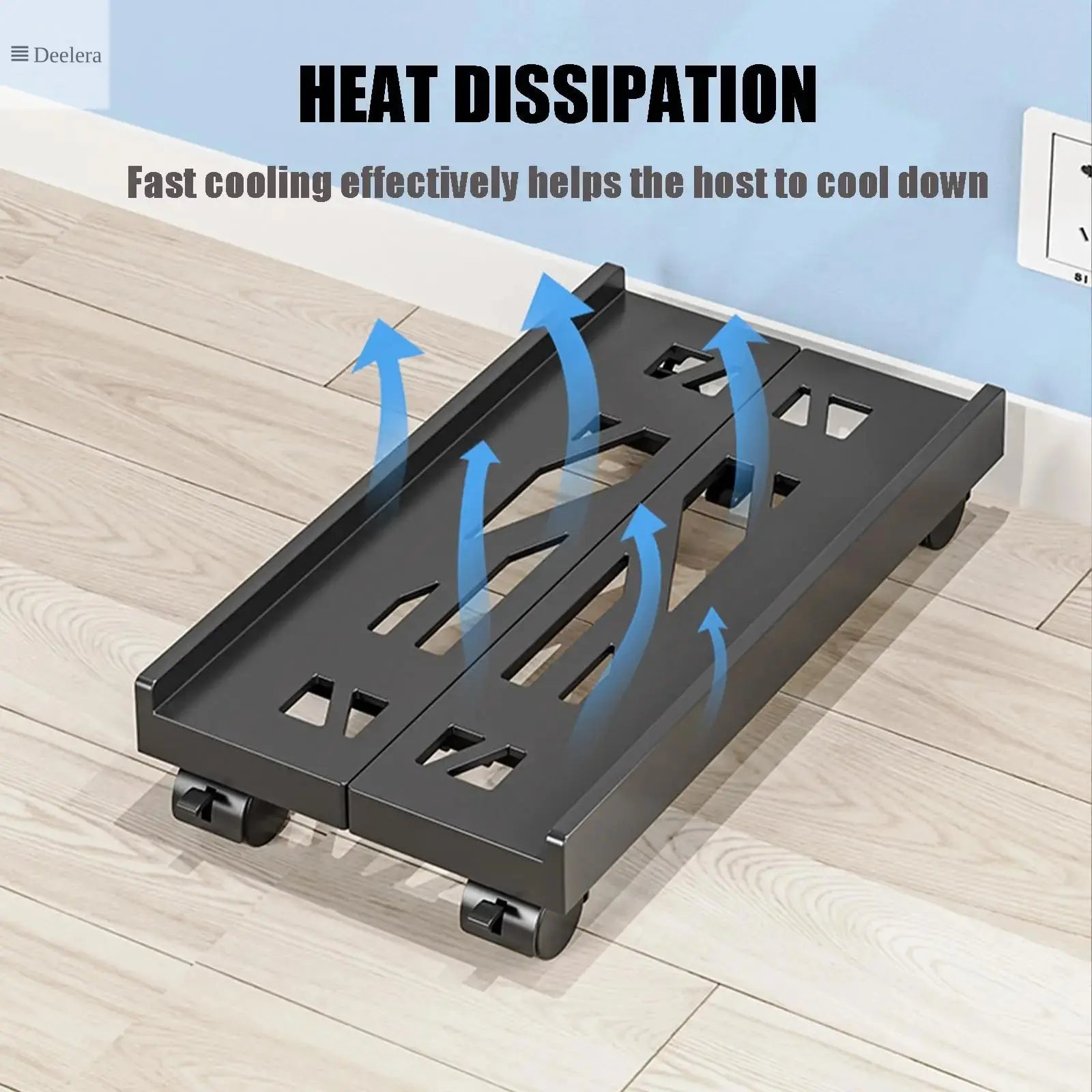 ZJ-04 CPU Holder – Adjustable Under Desk Mount for PC Tower, Under Desk Holder Deelera