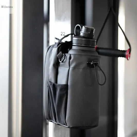 Magnetic Gym Bottle Holder - Hands-Free Water Bag for Workouts Deelera