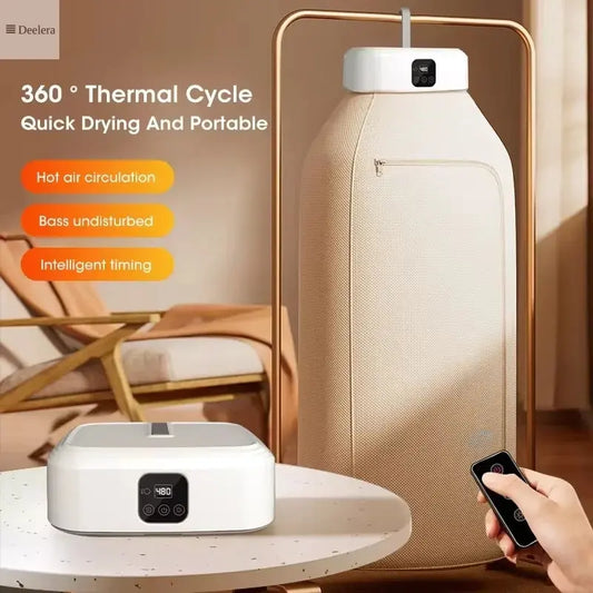 Mojoco Portable Clothes Dryer - Fast 20-Min Drying with UV Sanitization Deelera